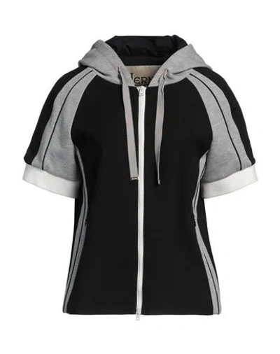 Herno Woman Jacket Black Size 6 Cotton, Polyester, Polyurethane, Polyamide, Elastane