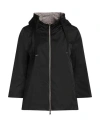 Herno Woman Jacket Black Size 6 Polyamide, Polyester, Cotton, Acetate