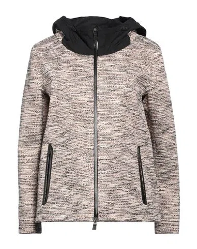 Herno Woman Jacket Black Size 6 Polyester, Cotton, Acrylic, Acetate, Polyurethane
