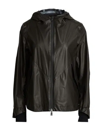 Herno Woman Jacket Black Size 6 Ptfe - Polytetrafluoroethylene In Blue