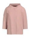 Herno Woman Jacket Blush Size 6 Cotton, Elastane In Pink