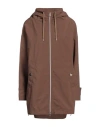 Herno Woman Jacket Brown Size 14 Polyester In Brown