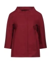 Herno Woman Jacket Burgundy Size 12 Cotton, Elastane In Red