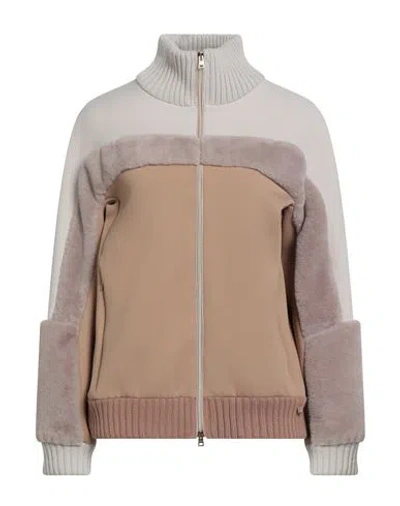 Herno Woman Jacket Camel Size 8 Polyamide, Elastane