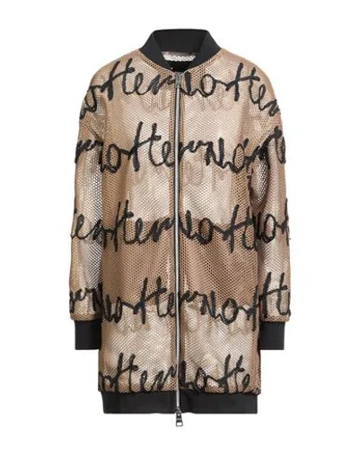 Herno Woman Jacket Camel Size 8 Polyester In Brown