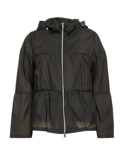 Herno Woman Jacket Dark Green Size 2 Polyamide