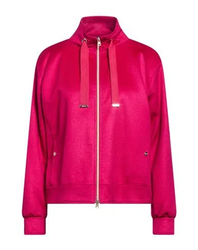Herno Woman Jacket Fuchsia Size 8 Cashmere In Pink