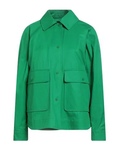 Herno Woman Jacket Green Size 6 Cotton
