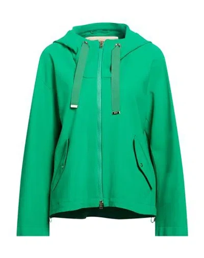 Herno Woman Jacket Green Size 6 Polyamide, Elastane