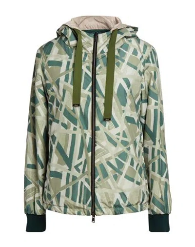 Herno Woman Jacket Green Size 6 Polyester