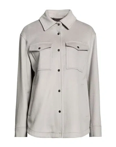 Herno Woman Jacket Grey Size 10 Virgin Wool In Gray