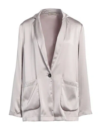 Herno Woman Jacket Grey Size 16 Polyester