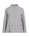 Herno Woman Jacket Grey Size 4 Polyester, Cotton In Gray