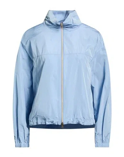 Herno Woman Jacket Light Blue Size 12 Polyester
