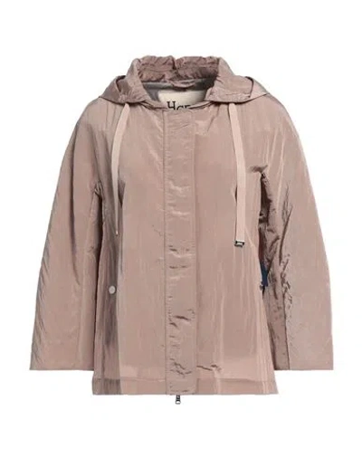 Herno Woman Jacket Light Brown Size 12 Polyamide, Polyurethane In Beige