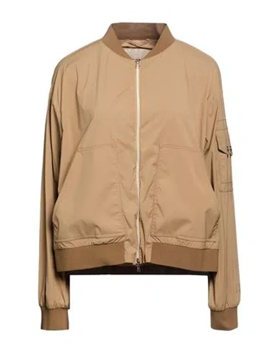 Herno Woman Jacket Light Brown Size 8 Polyamide, Elastane In Nude
