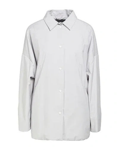 Herno Woman Jacket Light Grey Size 14 Polyester, Ptfe - Polytetrafluoroethylene In White