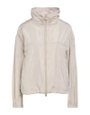 Herno Woman Jacket Light Grey Size 16 Polyester In Neutral