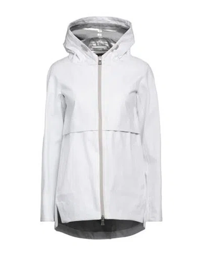 Herno Woman Jacket Light Grey Size 2 Linen In Grey