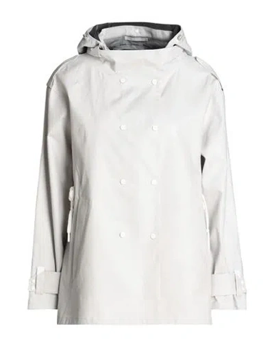 Herno Woman Jacket Light Grey Size 6 Linen In White