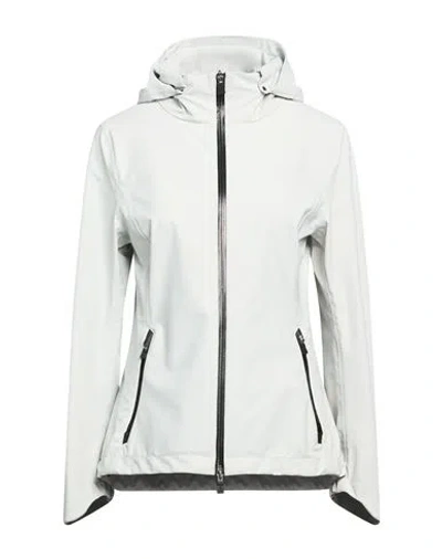 Herno Woman Jacket Light Grey Size 6 Polyamide, Elastane In White