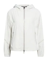 Herno Woman Jacket Light Grey Size 6 Polyamide, Elastane, Polyurethane In Gray