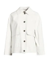 Herno Woman Jacket Light Grey Size 6 Polyester, Polyurethane In Neutral