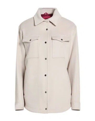 Herno Woman Jacket Light Grey Size 8 Virgin Wool In Gray