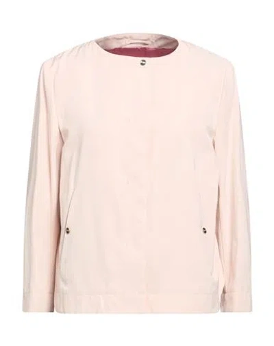 Herno Woman Jacket Light Pink Size 10 Polyester, Cotton