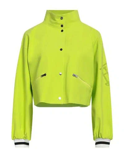 Herno Woman Jacket Lime Green Size 8 Polyamide, Elastane