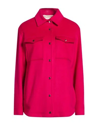 Herno Woman Jacket Magenta Size 12 Virgin Wool In Red