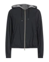Herno Woman Jacket Midnight Blue Size 6 Polyamide, Elastane, Viscose, Cotton, Polyester In Blue