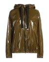 Herno Woman Jacket Military Green Size 6 Polyamide, Polyurethane In Brown