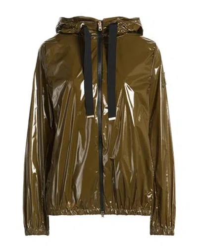 Herno Woman Jacket Military Green Size 6 Polyamide, Polyurethane In Brown