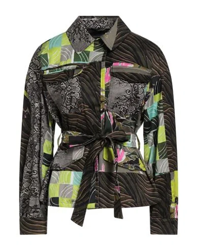 Herno Woman Jacket Military Green Size 8 Cotton