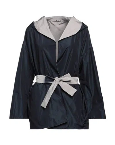 Herno Woman Jacket Navy Blue Size 10 Polyester