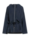 Herno Woman Jacket Navy Size 12 Polyamide In Blue