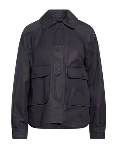 Herno Woman Jacket Navy Size 2 Cotton In Blue