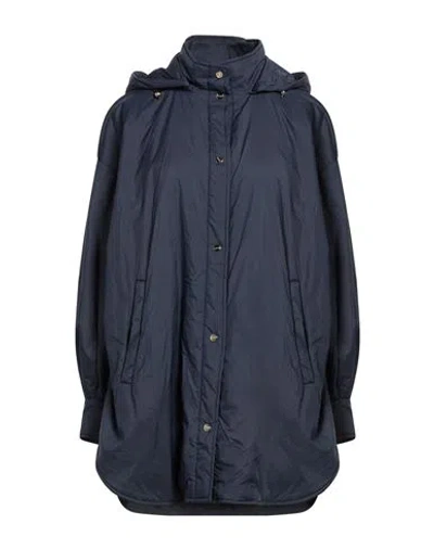 Herno Woman Jacket Navy Size 4 Polyamide, Polyurethane In Blue