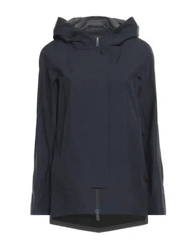 Herno Woman Jacket Navy Size 4 Polyester, Ptfe - Polytetrafluoroethylene In Navy