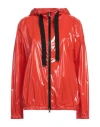 Herno Woman Jacket Orange Size 6 Polyamide, Polyurethane, Cotton, Polyester In Orange