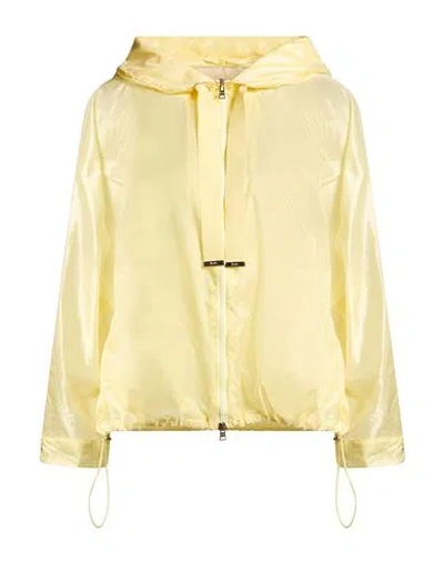 Herno Woman Jacket Pastel Yellow Size 8 Polyamide, Polyester, Cotton