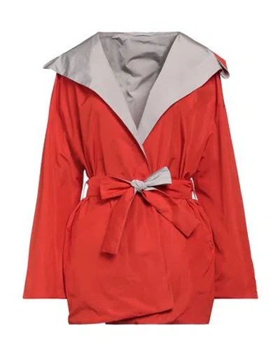 Herno Woman Jacket Red Size 10 Polyester In Red