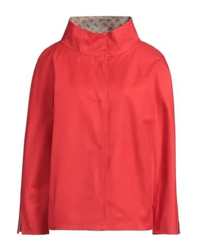 Herno Woman Jacket Red Size 8 Cotton, Polyester