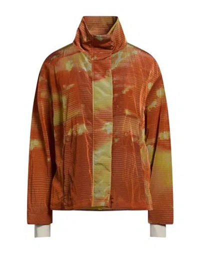Herno Woman Jacket Rust Size 6 Polyamide In Multi