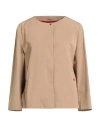 Herno Woman Jacket Sand Size 10 Polyester, Cotton In Neutral