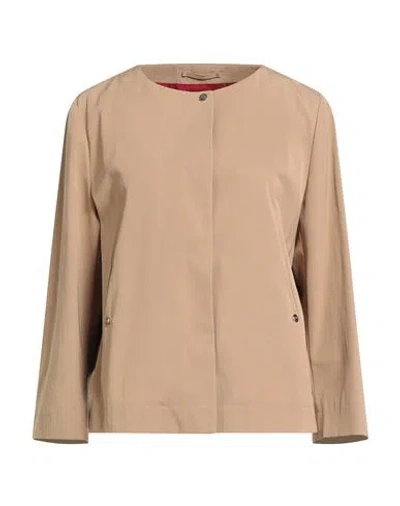 Herno Woman Jacket Sand Size 10 Polyester, Cotton In Neutral
