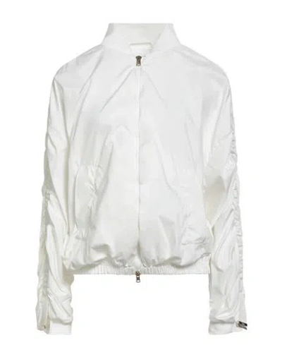 Herno Woman Jacket White Size 10 Polyester