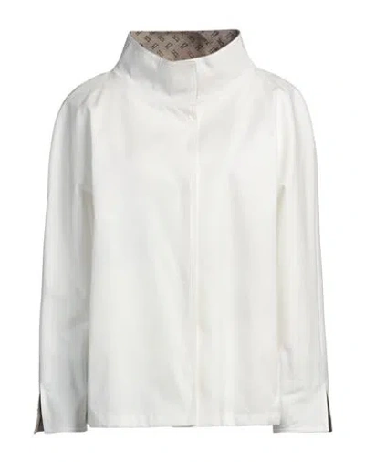 Herno Woman Jacket White Size 6 Cotton, Polyester