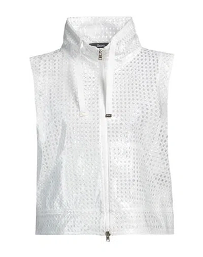 Herno Woman Jacket White Size 6 Polyamide, Cotton, Viscose, Pvc - Polyvinyl Chloride